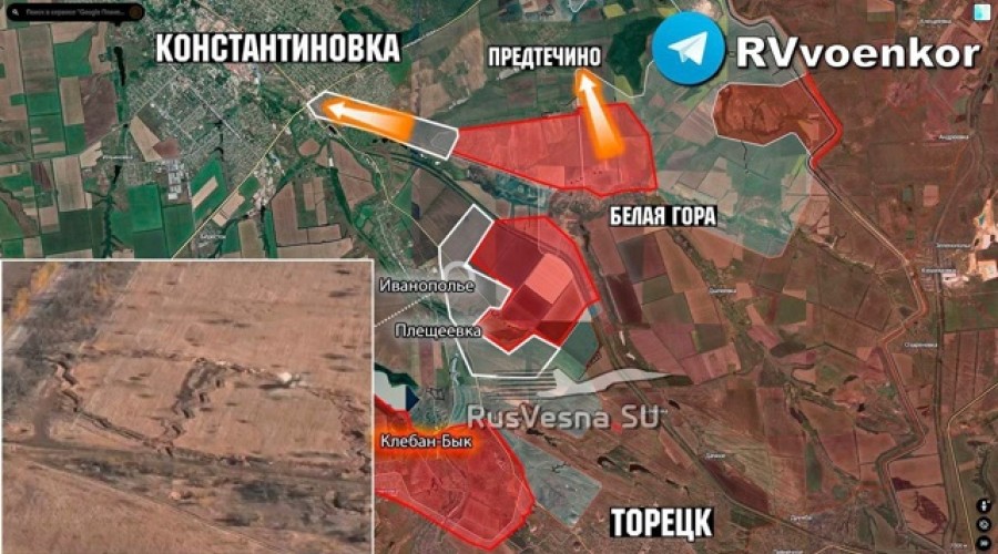 Российские бойцы вошли в Константиновку: город под угрозой окружения