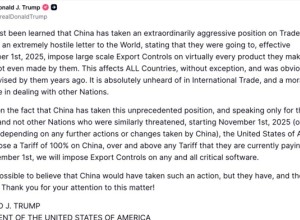 Трамп объявил 100% пошлины на товары из Китая и экспортный контроль на софт