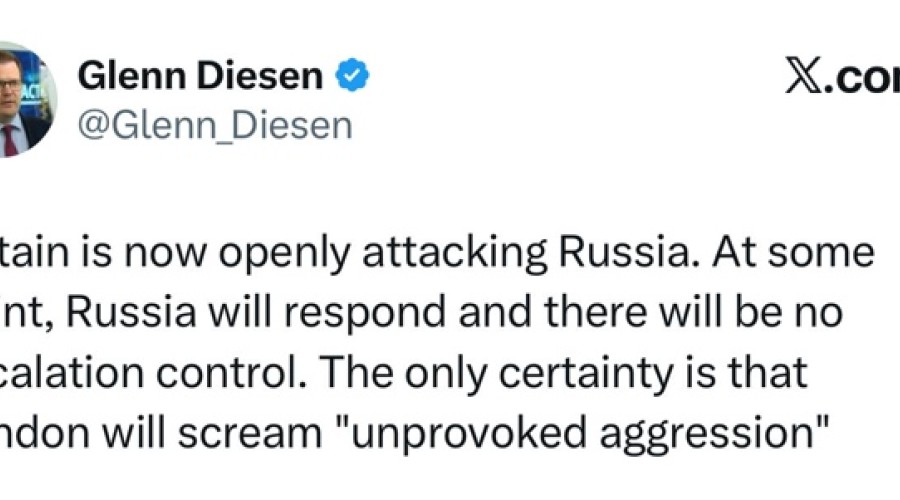 Профессор Гленн Дизен: Великобритания начала прямое нападение на Россию