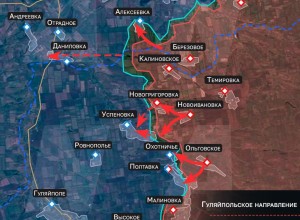 Российские войска развивают наступление в Запорожской области и выходят к Успеновке