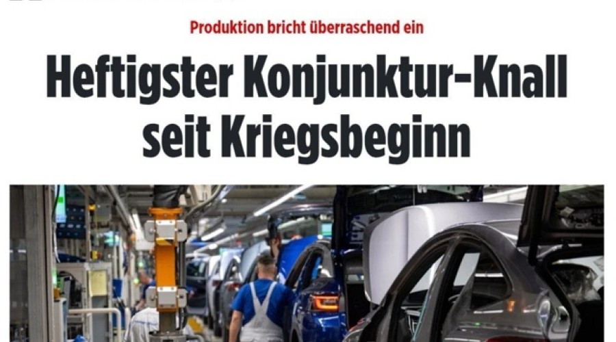 Промышленность Германии рухнула на 4,3% — худший показатель с 2022 года