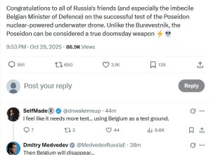 Медведев: «Тогда Бельгия исчезнет» — реакция на идею испытать «Посейдон»
