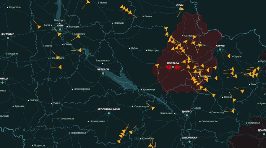Массированные ракетные удары по Полтавской и Днепропетровской областям: «Герани», Х-59 и Искандеры