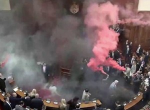 Потасовка в парламенте Сербии: протесты против поправок к закону об образовании