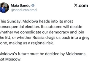 Выборы в Молдове: Санду призывает голосовать «за ЕС и против России», эксперты советуют учитывать баланс интересов