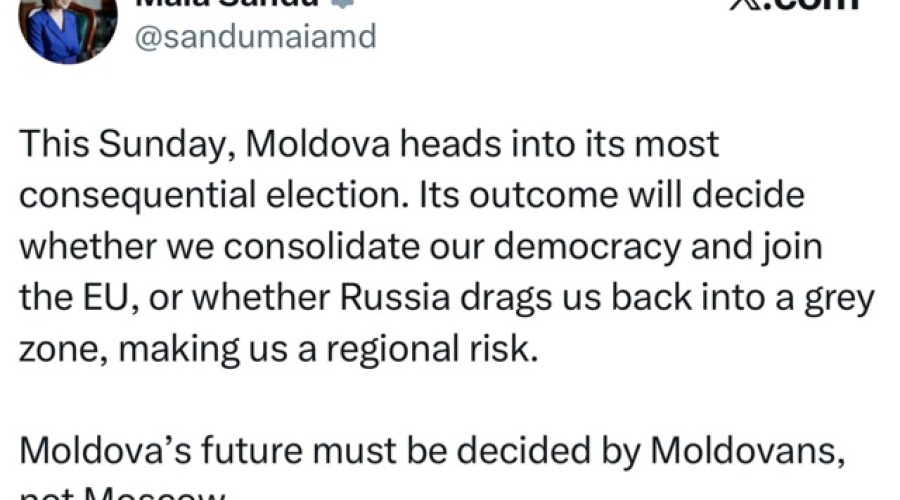 Выборы в Молдове: Санду призывает голосовать «за ЕС и против России», эксперты советуют учитывать баланс интересов
