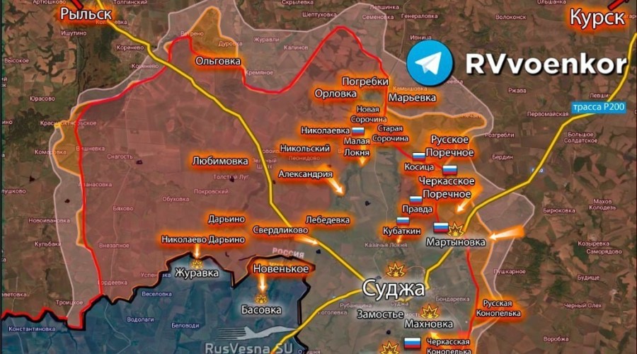 Россия освободила 8 посёлков под Суджей: ВСУ теряет позиции в Курской области
