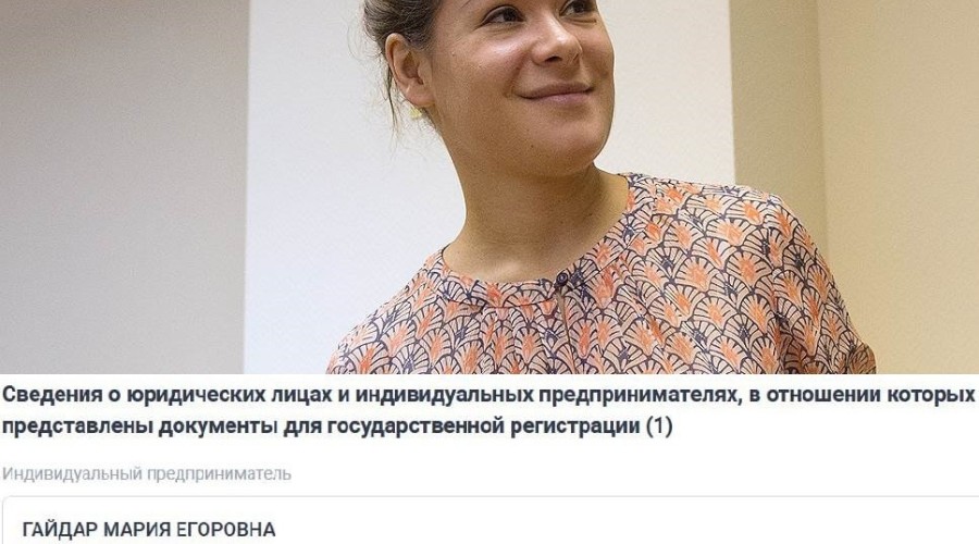 Мария Гайдар закрыла бизнес по сдаче квартир в Москве