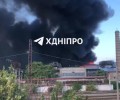 Крупный пожар на складе в Днепропетровске: жители слышали взрывы