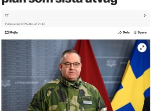 Главком ВС Швеции допустил возможность сбития российских самолётов