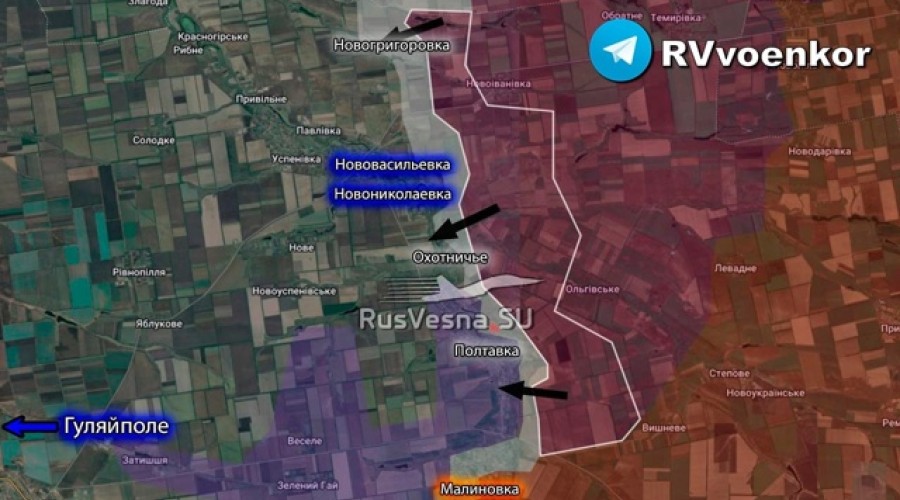 Армия России продвигается в Запорожской области — заняты новые позиции