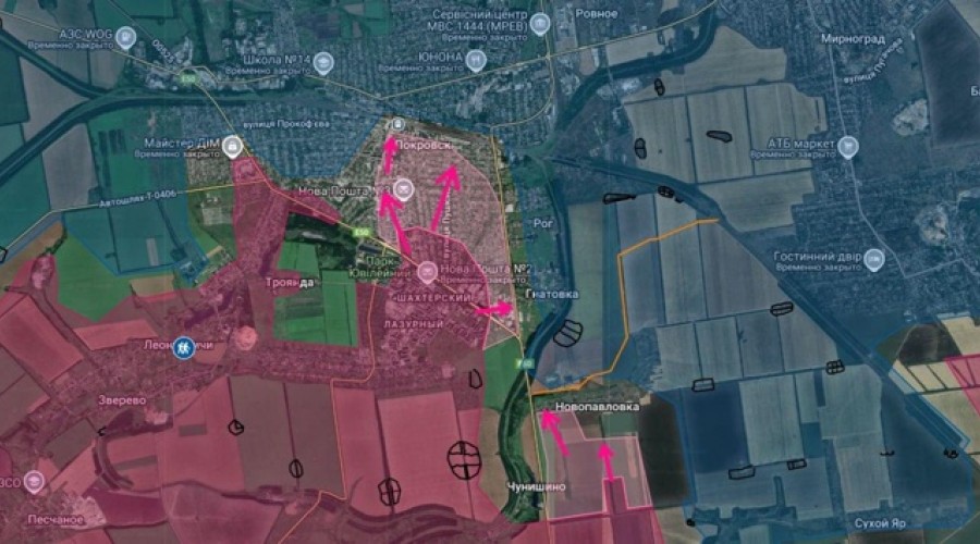 Российские войска усилили давление в Покровске: сообщается о продвижении в центре города