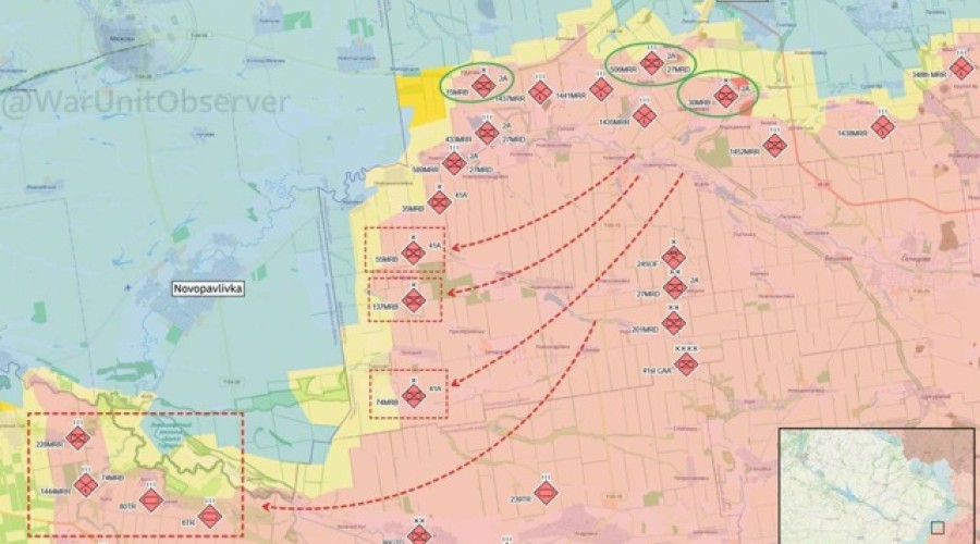 Российская армия перебрасывает бригады для усиления наступления на Днепропетровском направлении
