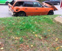 Подросток без прав устроил ночное ДТП на BMW в Тирасполе