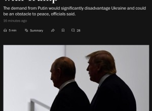 WP: Путин предложил Трампу «мирный план» с отказом Украины от Донбасса