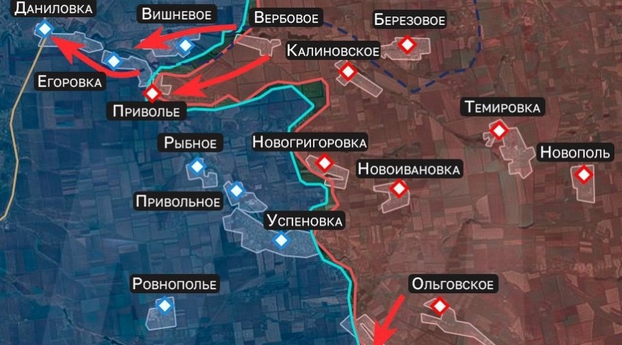 Российские войска продвигаются в Запорожской области: освобождены Приволье и Полтавка