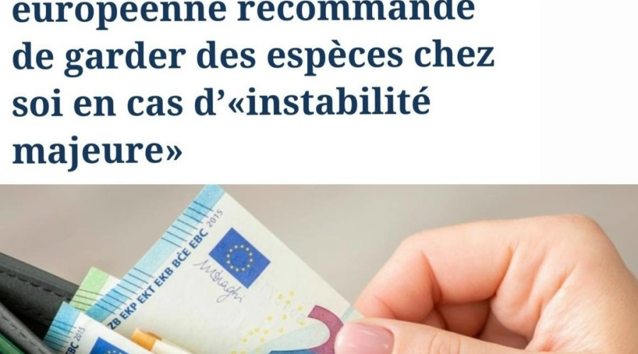 ЕЦБ советует держать дома наличные на 72 часа при угрозе серьёзной нестабильности