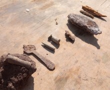 В Парканах найдено захоронение красноармейца времен Великой Отечественной войны