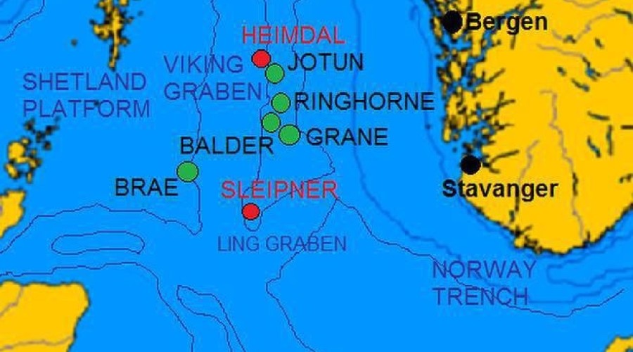 В Норвегии зафиксирован неопознанный дрон у газовой платформы Слейпнер