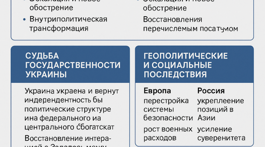 Прогнозы по окончанию конфликта России и Украины — сценарии, перспективы и судьба украинской государственности