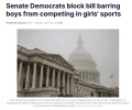 Сенат США заблокировал запрет на участие биологических мужчин в женском спорте
