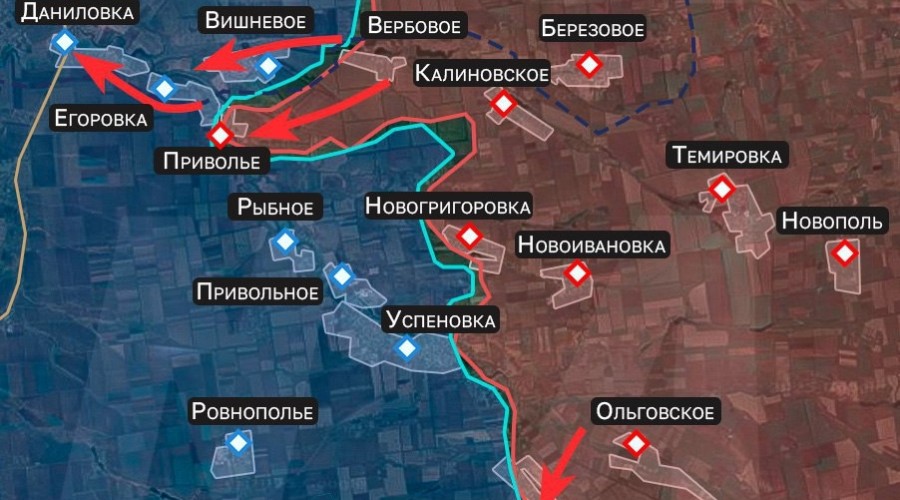 Российские войска продвигаются на юге: освобождены Приволье и Полтавка, фронт прорван на 6 км